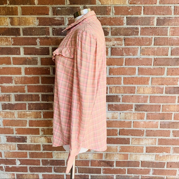 PAIGE Plaid Button Down Long Sleeve Kamie Shirt. - Picture 6 of 8